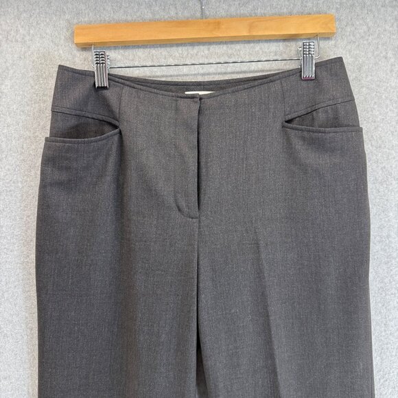 St. John Sport Womens Charcoal Gray Trousers Pants Straight Leg Office Size 8 - Picture 3 of 13